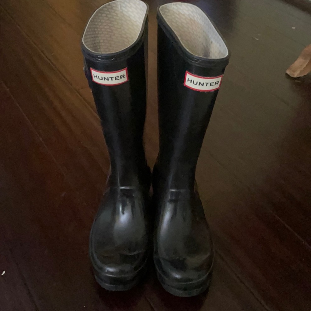 Black Girls Wellington Hunter Boots size 4